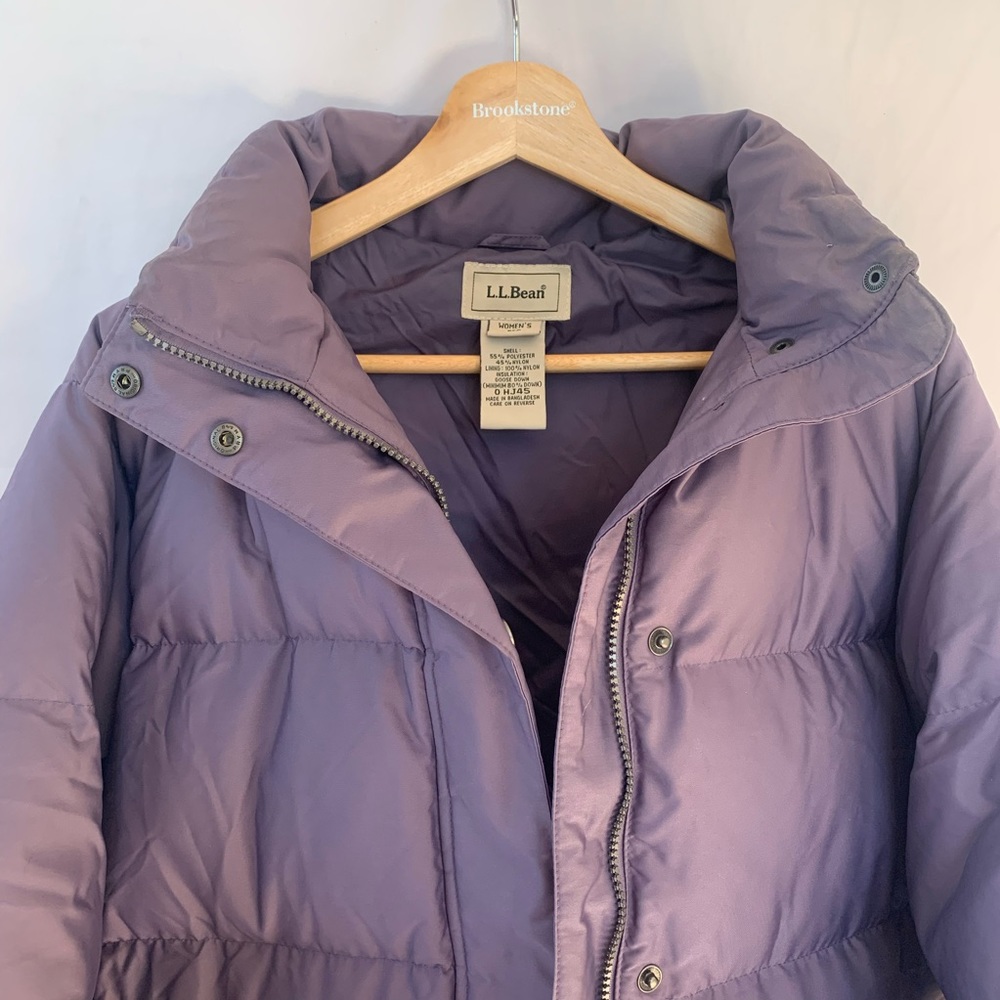 LL Bean Goose Down Puffer Full Length Coat